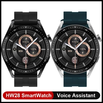 2022 Uus SmartWatch HW28 NFC Smart Watch Mehed 1.39 Tolline HD Ekraan, Hääl Assistent Bluetooth Kõne Kaloreid pk Huawei GTR 3 GTS 2