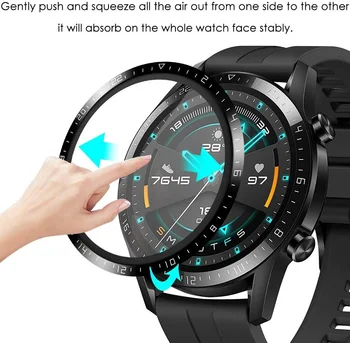 Pehme 3D Kaardus Täis Serv Pehme Kaitsva Kile Kate Kaitse Huawei GT2 46 mm GT 2 Smartwatch Ekraan Kaitsja Juhul