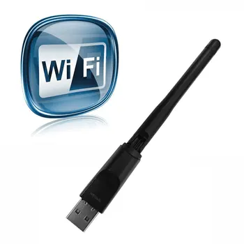 Kuum Uusim 2.4 GHz 150Mb Traadita Võrgu Kaart Vastuvõtja USB WiFi Antenniga WiFi-Võrgu Kaart MTK7601 WiFi 5370WiFi Set Top Box
