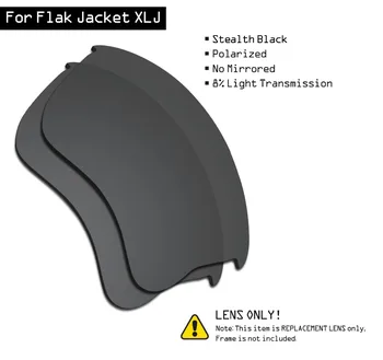 SmartVLT Polariseeritud Päikeseprillid Asendamine Läätsed Oakley Flak Jacket XLJ - Stealth Black