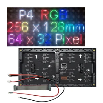 P4 Sise-Värviline LED-Ekraan, Paneel,LED video seina Moodul,SMD2121 P4 LED Maatriks, 3-in-1 RGB Paneel.1/16 Scan,HUB75 Liides.
