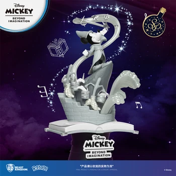 Beast, suurbritannia Disney Mickey Unistus Valik Klassikaline Fantasia Black&White Limited Edition Garaaž Mudel Komplektid Kogumise kingitus, mänguasjad