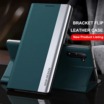 Samsung Galaxy S7 S8 S9 S10 S20 S21 S30 Plus Ultra FE Kate Luksus Magnet Nahast Flip Seista Telefoni Puhul