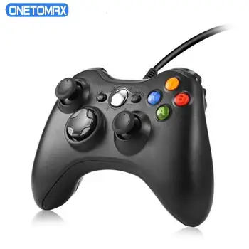 USB-Juhtmega Kahekordne Vibratsioon Gamepad Juhtnuppu Xbox 360 Kontrolleri Mando Xbox 360 Microsoft Windows 7 8 10 PC Game Controller