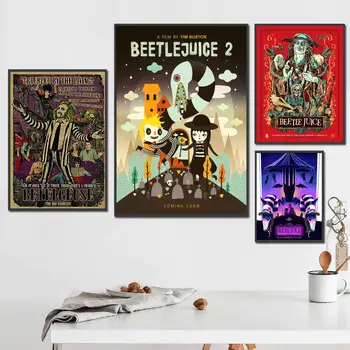 Beetlejuice näitleja 24x36 Dekoratiivsed Lõuend Plakatid Tuba, Baar, Kohvik Decor Kingitus Prindi Kunst Seina Maalid