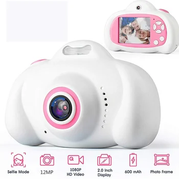 Mänguasjad Kaamera Mini 2.0 tolline HD IPS Ekraani Lapsed Lapsed Kaamera 1080P Video Recorder Flash Foto 12 MP Videokaamera Lastele Kingitus