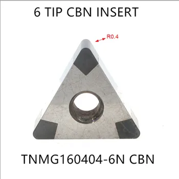 Tnmg160404 Tahke CBN sisesta tnga160404 Välise toite tööriista tera PCBN Raske Metall Materjali Terase Töötlemine CNC Igav tööriist