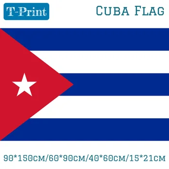 90*150cm/60*90cm/40*60cm/15*21cm 3x5FT Polüester Kuuba Lipu Siseruumides Väljas Banner Kodu Kaunistamiseks