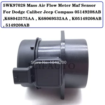 5WK97028 Mass Air Flow Meter Maf Andur Dodge Kaliiber Jeep Compass 05149208AB ,K68042575AA , K68069532AA , K05149208AB