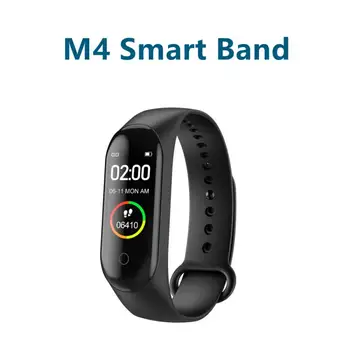 M4 Smart Bänd IPS värviline puuteekraan Tracker Südame Löögisageduse Monotor Sport Käevõru Tervise Fitness Käevõru M4 Bänd watchband