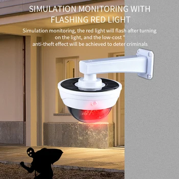 Praktiline Päikese Simulatsiooni Kaamera Jälgida Lambi Kodust Väljas Anti-varas Induktsiooni puldiga Veekindel Valgustus Seina Lamp