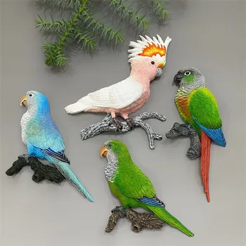 Loominguline Magnet Külmkapp Semi-stereoskoopiline Munk Papagoi Vähe Suur Yang Papagoi, Külmkapp Magnet Vaik Dekoratiivsed Magnet-Nupp